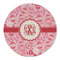 Lips n Hearts Round Linen Placemats - FRONT (Double Sided)
