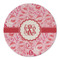 Lips n Hearts Round Linen Placemats - FRONT (Single Sided)