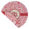 Lips n Hearts Round Linen Placemats - Front (folded corner double sided)