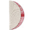 Lips n Hearts Round Linen Placemats - HALF FOLDED (single sided)
