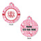 Lips n Hearts Round Pet ID Tag - Large - Approval