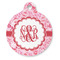 Lips n Hearts Round Pet ID Tag - Large - Front