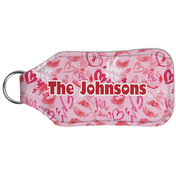Lips n Hearts Sanitizer Holder Keychain - Large (Back)