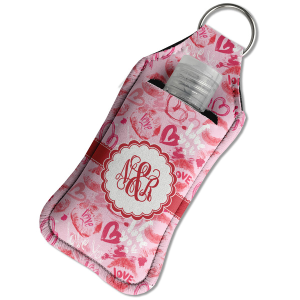 Lips n Hearts Sanitizer Holder Keychain - Large in Case