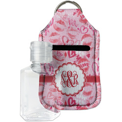 Lips n Hearts Hand Sanitizer & Keychain Holder - Small (Personalized)