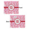 Lips n Hearts Security Blanket - Front & Back View