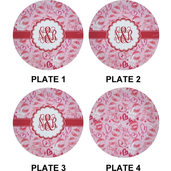 Lips n Hearts Set of Appetizer / Dessert Plates (Approval)