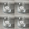 Lips n Hearts Set of Four Personalized Stemless Wineglasses (Approval)