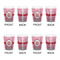 Lips n Hearts Shot Glass - White - Set of 4 - APPROVAL