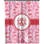 Lips n Hearts Extra Long Shower Curtain - 70"x84" (Personalized)