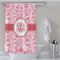 Lips n Hearts Shower Curtain Lifestyle