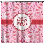 Lips n Hearts Shower Curtain - Custom Size (Personalized)