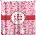 Lips n Hearts Shower Curtain - 71" x 74" (Personalized)