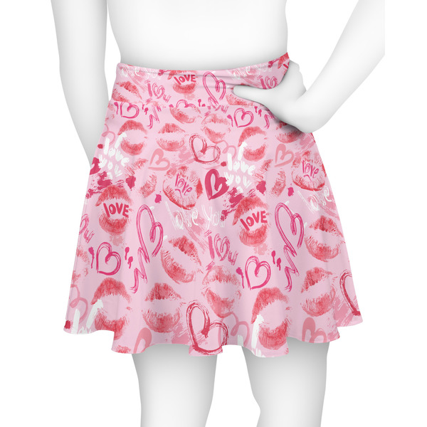 Lips n Hearts Skater Skirt - Back