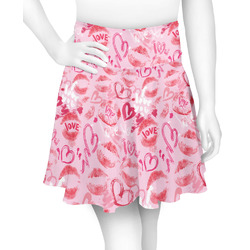 Lips n Hearts Skater Skirt - X Small (Personalized)