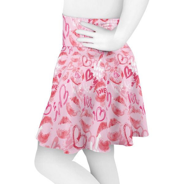 Lips n Hearts Skater Skirt - Side