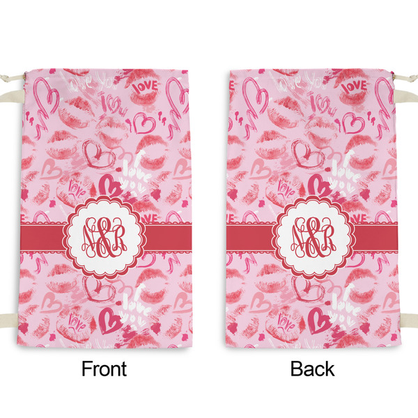 Lips n Hearts Small Laundry Bag - Front & Back View
