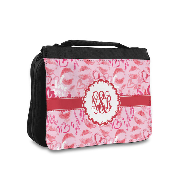 Custom Lips n Hearts Toiletry Bag - Small (Personalized)