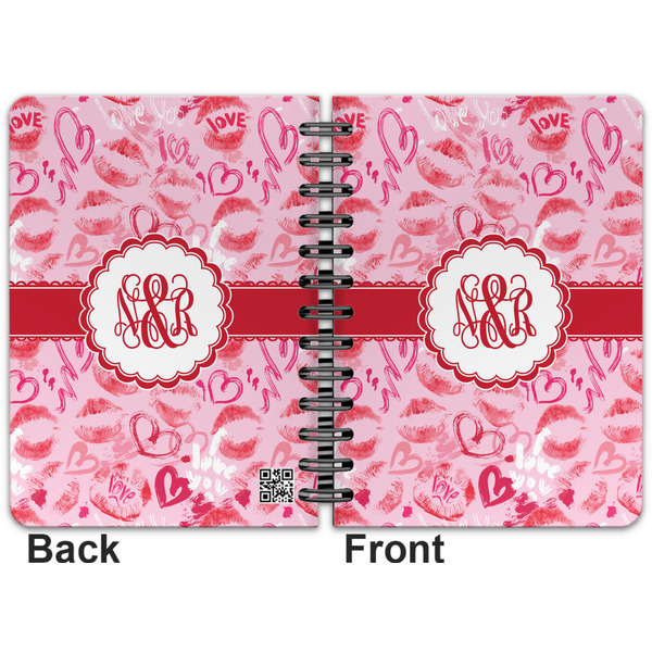 Lips n Hearts Spiral Journal 5 x 7 - Apvl