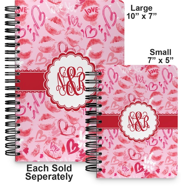 Lips n Hearts Spiral Journal - Comparison