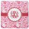 Lips n Hearts Square Rubber Backed Coaster (Personalized)