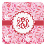 Lips n Hearts Square Decal - Medium (Personalized)