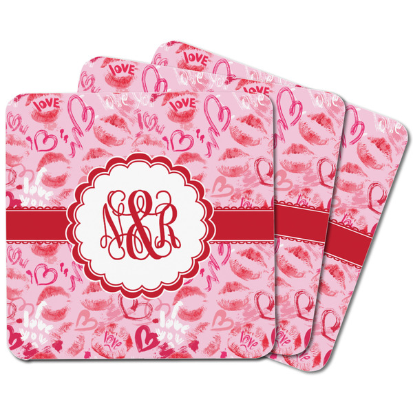 Lips n Hearts Square Fridge Magnet - MAIN