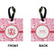 Lips n Hearts Square Luggage Tag (Front + Back)