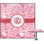 Lips n Hearts Square Table Top - 30" (Personalized)