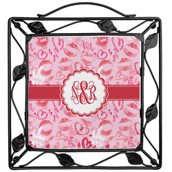 Lips n Hearts Square Trivet (Personalized)