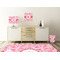Lips n Hearts Square Wall Decal Wooden Desk