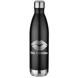 Lips n Hearts Water Bottle - 26 oz. Stainless Steel - Laser Engraved (Personalized)