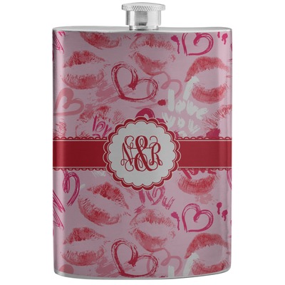 Lips n Hearts Stainless Steel Flask (Personalized)