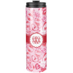 Lips n Hearts Stainless Steel Skinny Tumbler - 20 oz (Personalized)