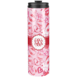 Lips n Hearts Stainless Steel Skinny Tumbler - 20 oz (Personalized)
