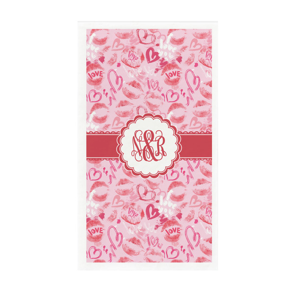 Custom Lips n Hearts Guest Towels - Full Color - Standard (Personalized)