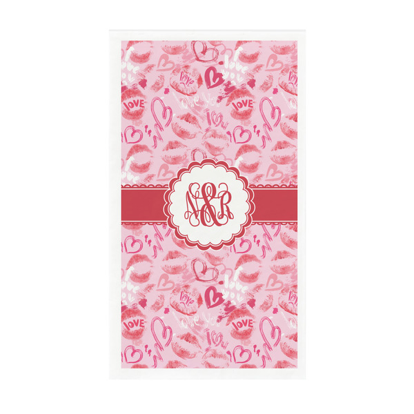 Custom Lips n Hearts Guest Paper Towels - Full Color - Standard (Personalized)