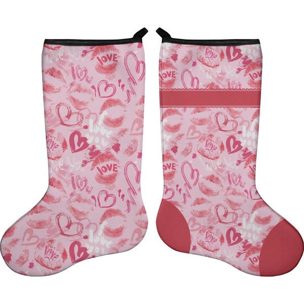 Lips n Hearts Stocking - Double-Sided - Approval