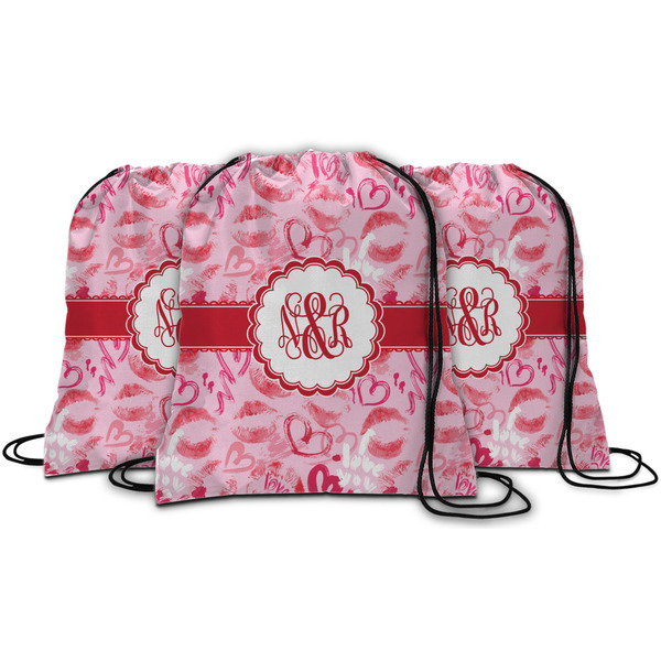 Lips n Hearts String Backpack - MAIN