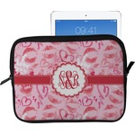 Lips n Hearts Tablet Case / Sleeve - Large (Personalized)