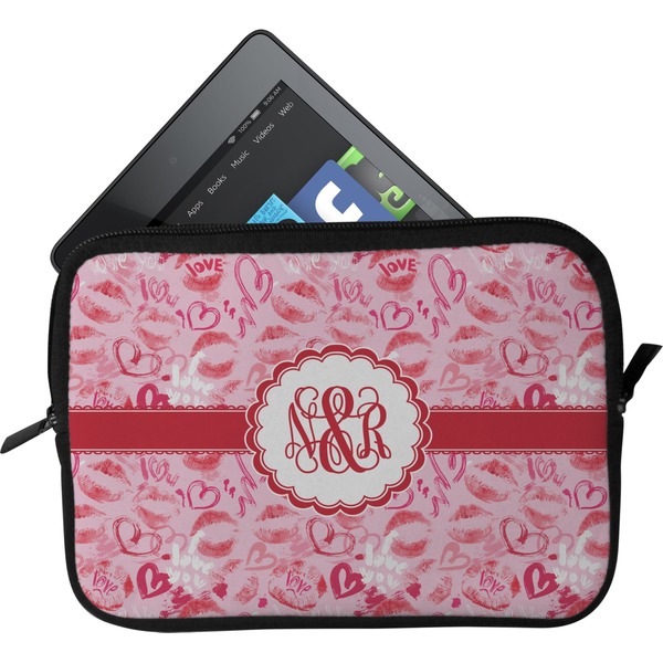 Custom Lips n Hearts Tablet Case / Sleeve - Small (Personalized)