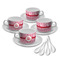 Lips n Hearts Tea Cup - Set of 4 (Personalized)