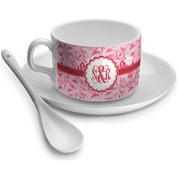 Lips n Hearts Tea Cup - Single (Personalized)