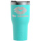 Lips n Hearts Teal RTIC Tumbler (Front)