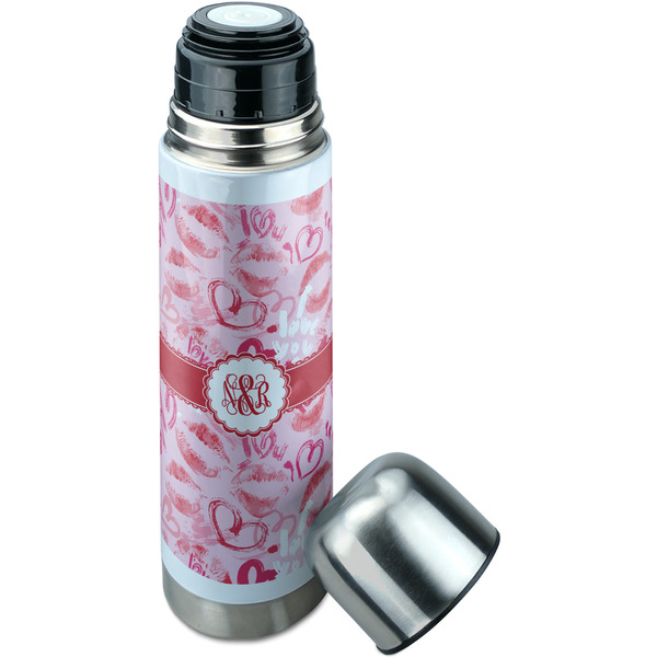 Lips n Hearts Thermos - Lid Off