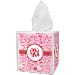 Lips n Hearts Tissue Box Cover (Personalized)