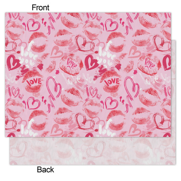 Lips n Hearts Tissue Paper - Lightweight - Medium - Front & Back