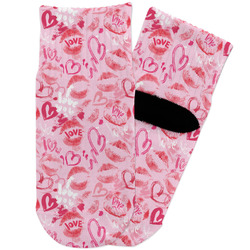 Lips n Hearts Toddler Ankle Socks (Personalized)
