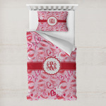 Lips n Hearts Toddler Bedding w/ Couple's Names