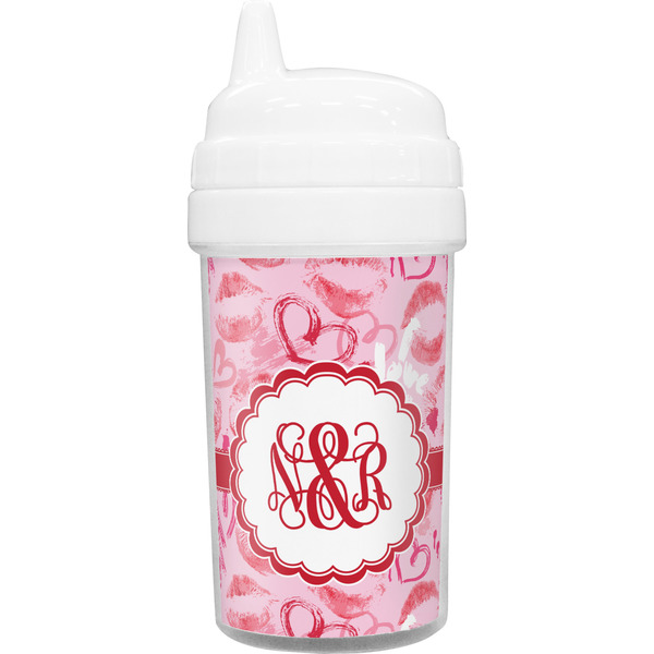 Custom Lips n Hearts Sippy Cup (Personalized)